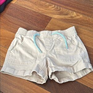Old Navy Tan Shorts with Elastic Waistband and Relaxed Fit